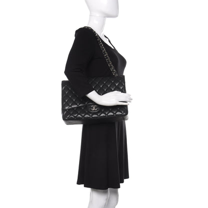 Chanel Caviar Quilted Maxi Single Flap Black 2 of 12