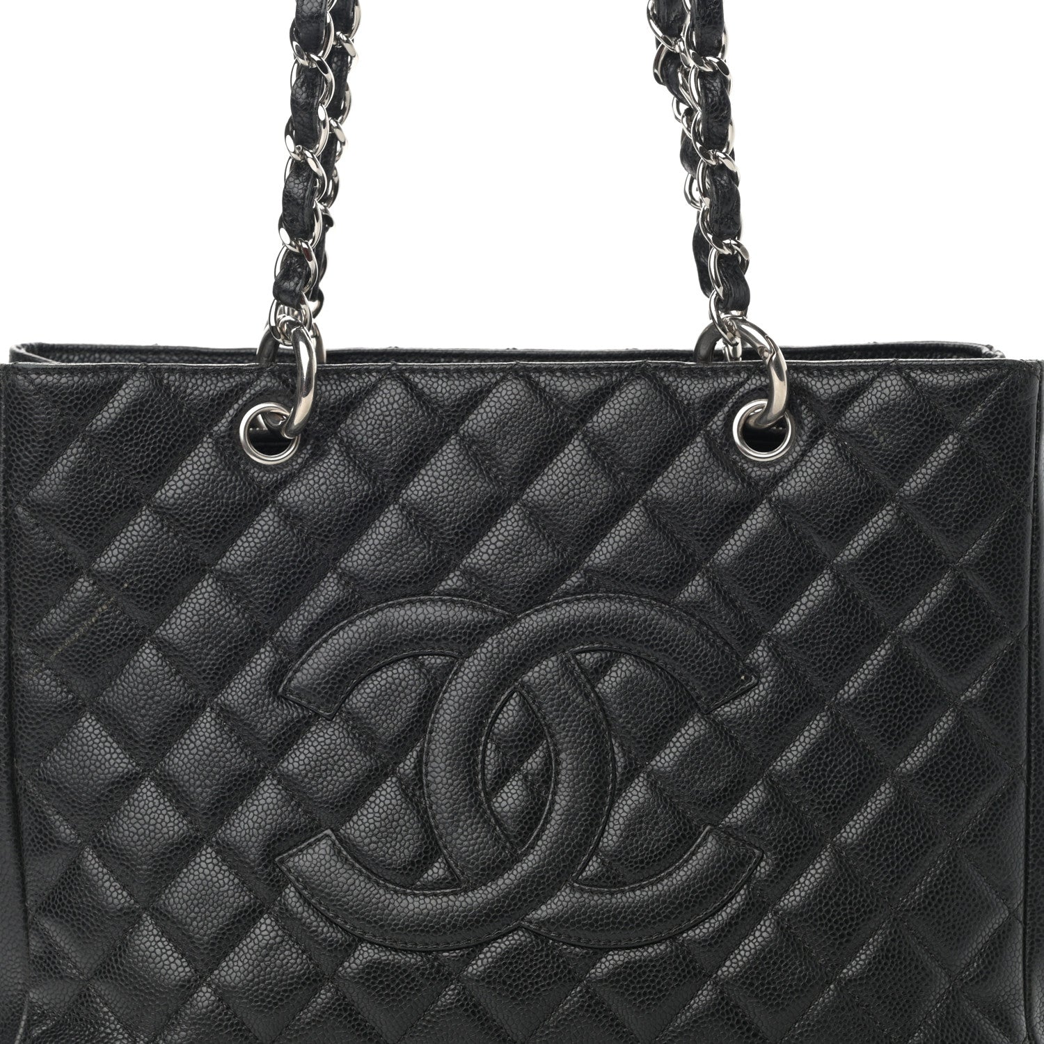 Chanel Caviar Quilted Grand Shopping Tote GST Black 8 of 19