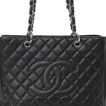 Chanel Caviar Quilted Grand Shopping Tote GST Black 8 of 19