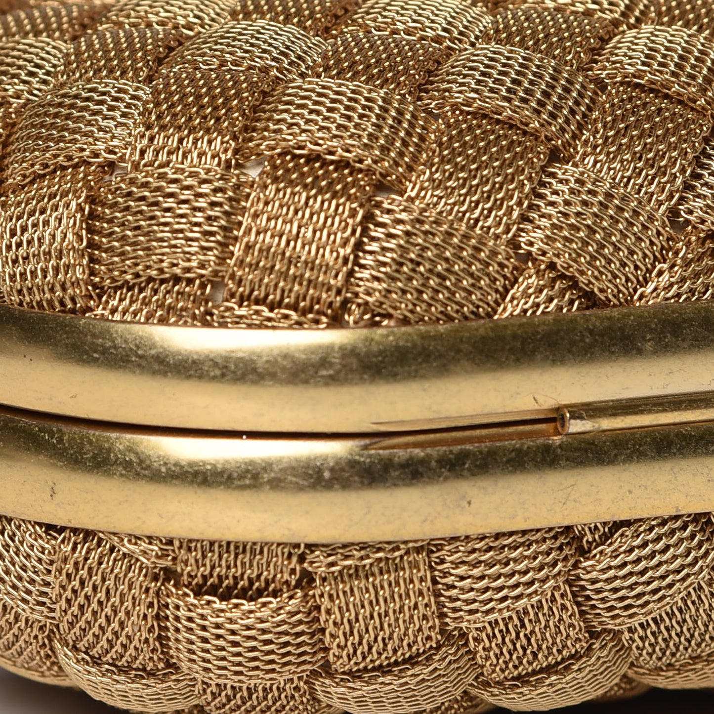 Intreccio Oro Bruciato Knot Clutch