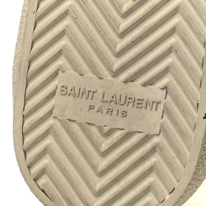 Saint Laurent Distressed Canvas Court Classic Sneakers 35.5 Panna 6 of 7