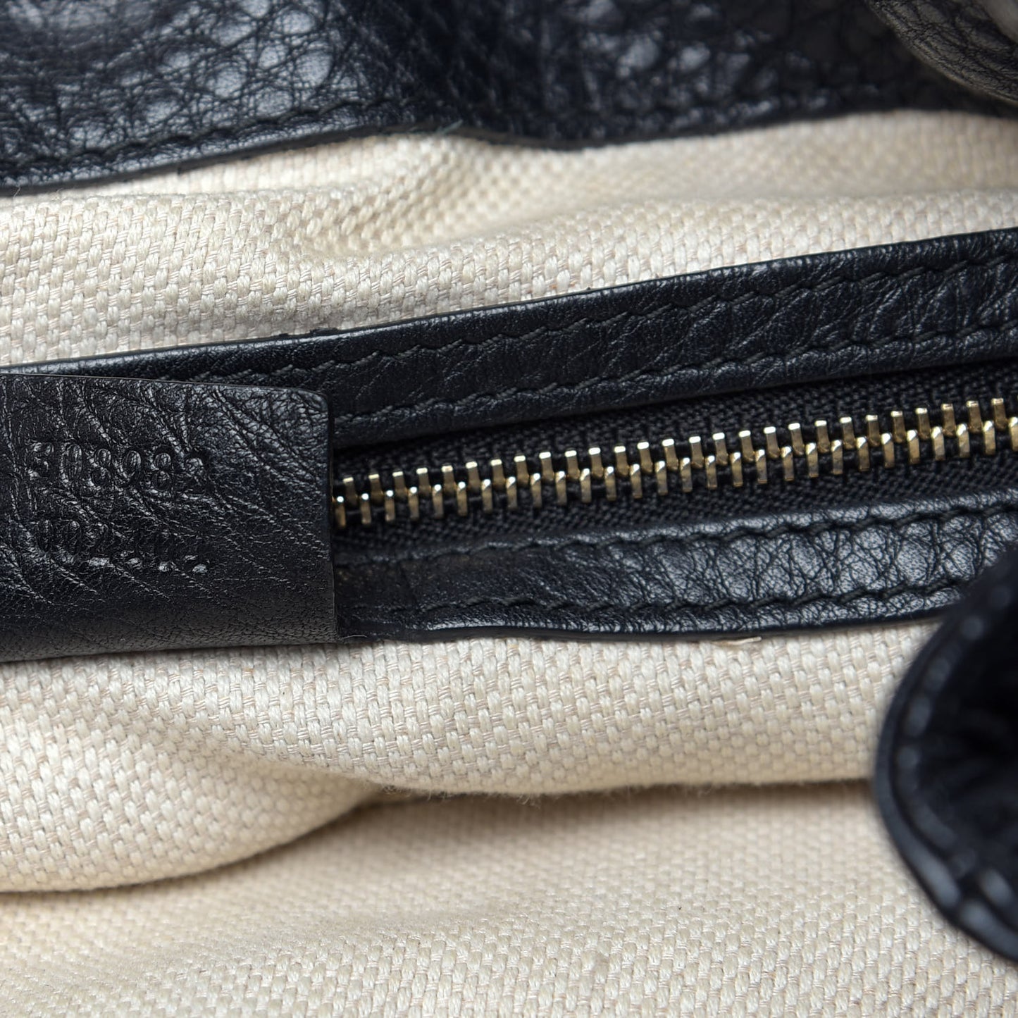 Pebbled Calfskin Medium Soho Chain Shoulder Bag Black