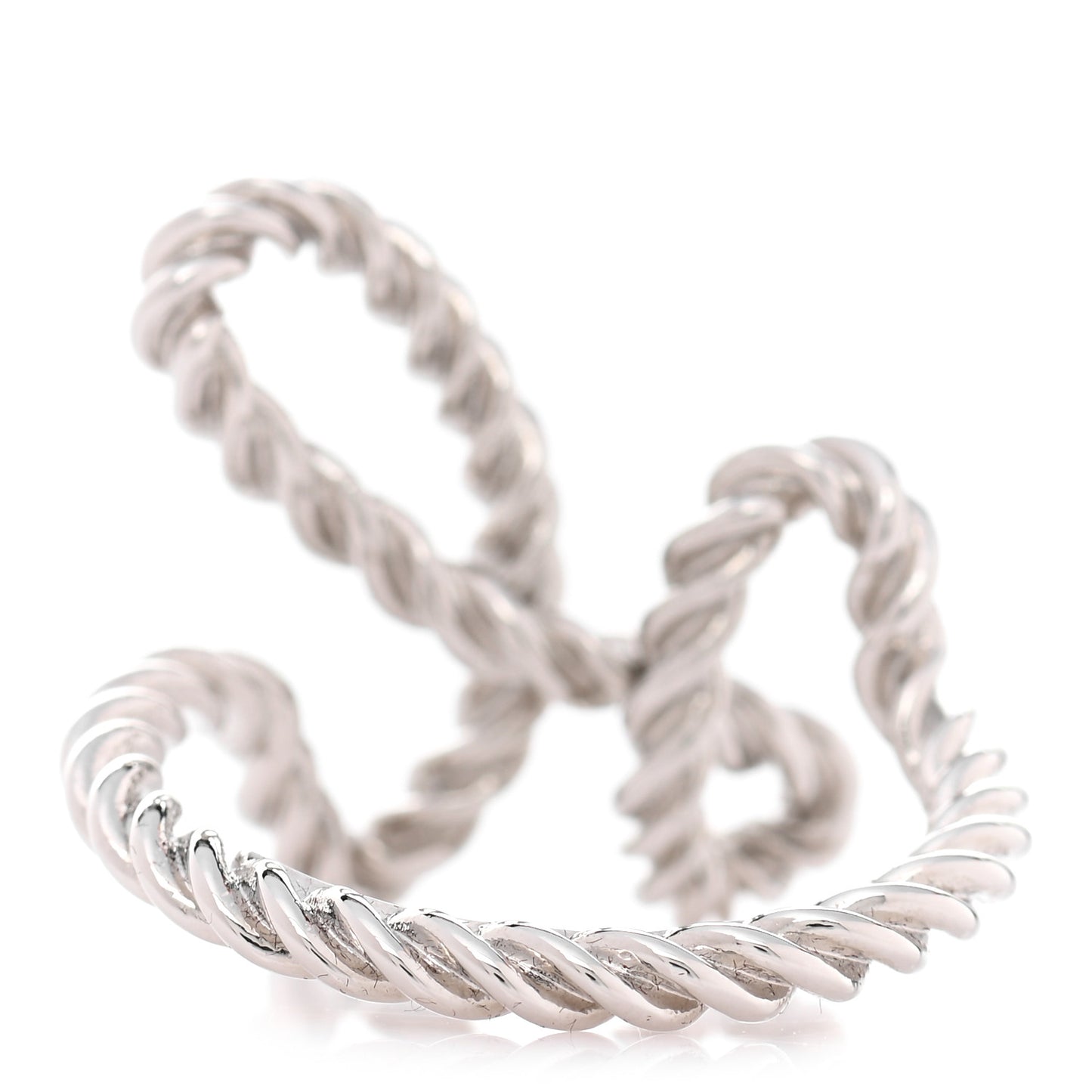 Brass Cord'H Scarf Ring Silver