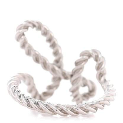 Hermes Brass Cord'H Scarf Ring Silver 3 of 5