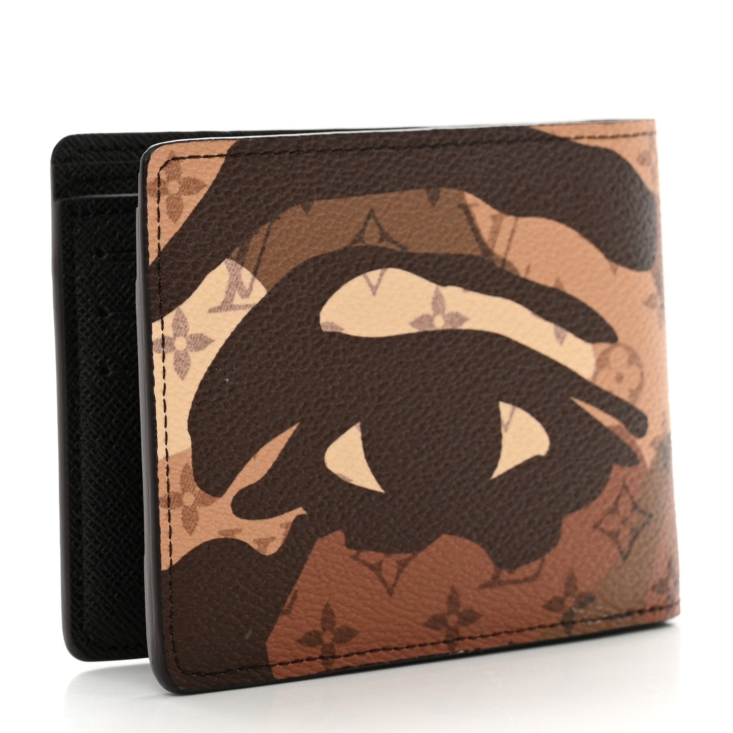 Monogram Portrait Multiple Wallet Brown