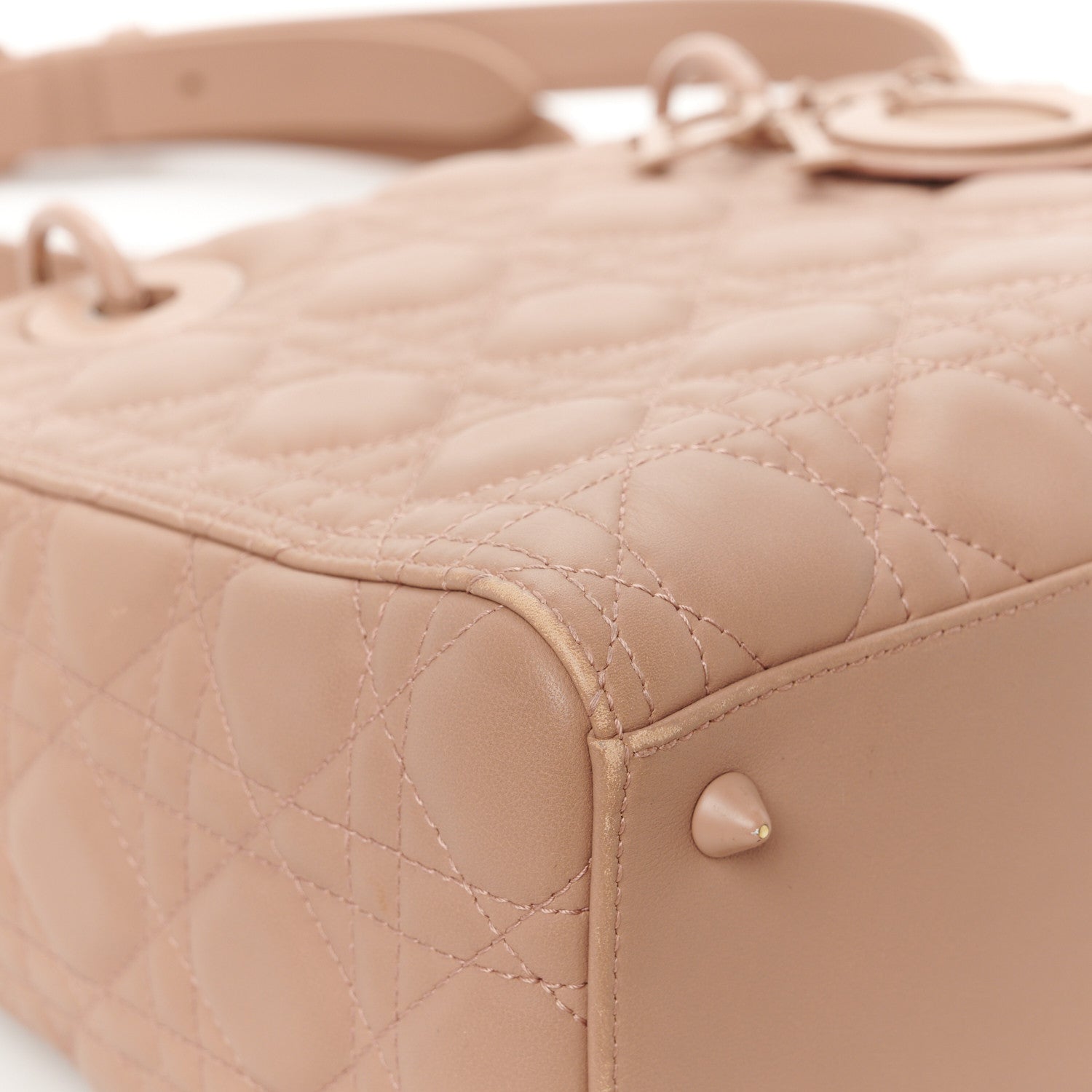 Christian Dior Ultra Matte Calfskin Cannage Medium Lady Dior Beige 16 of 16