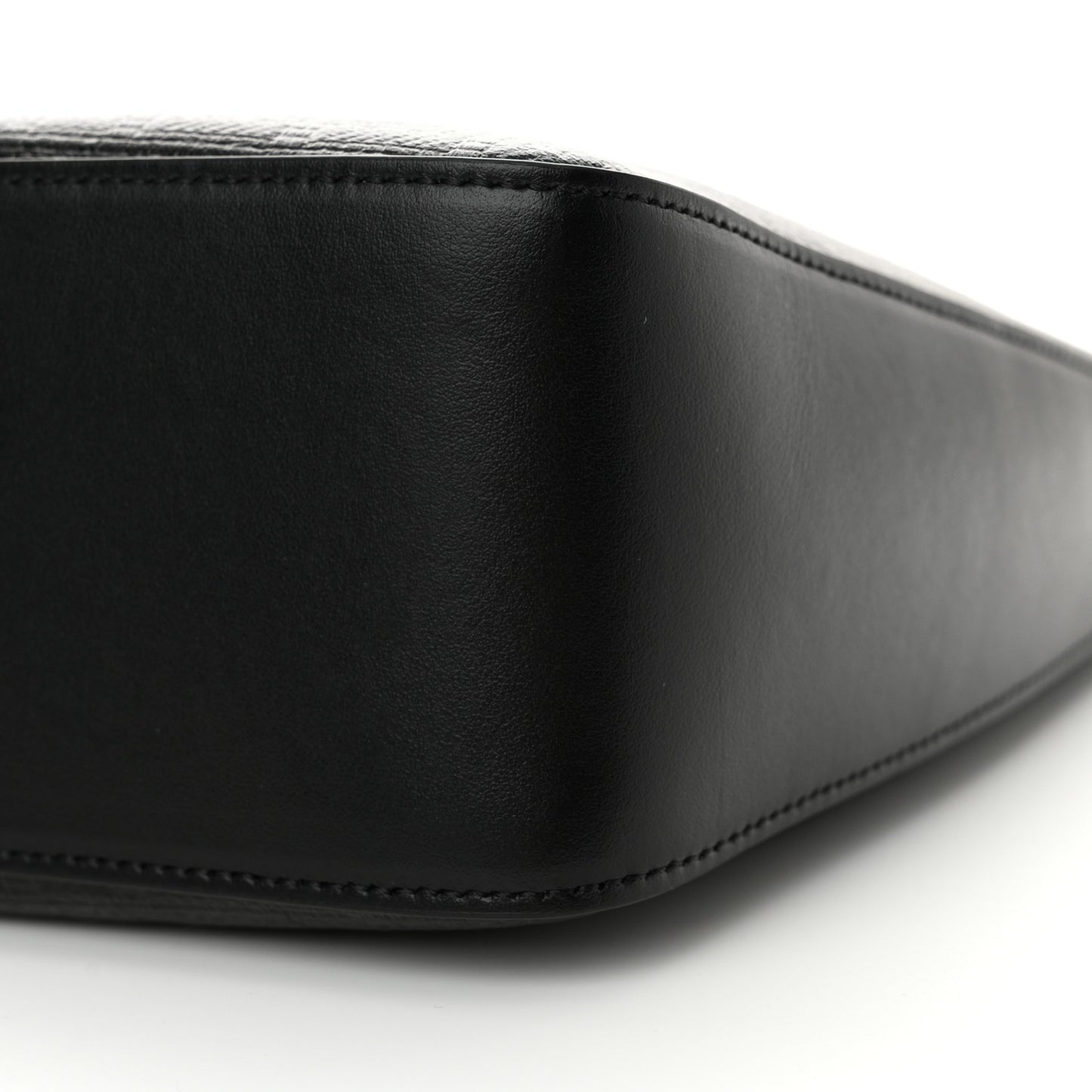 Coated Canvas Logo 4G Embossed Small Moon Cut Out Shoulder Bag Black