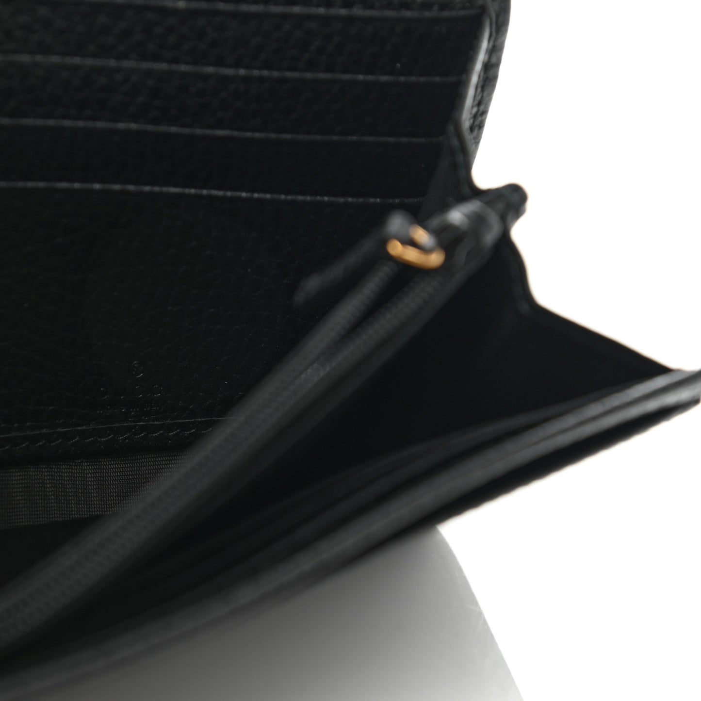 Dollar Calfskin GG Marmont Continental Wallet Black