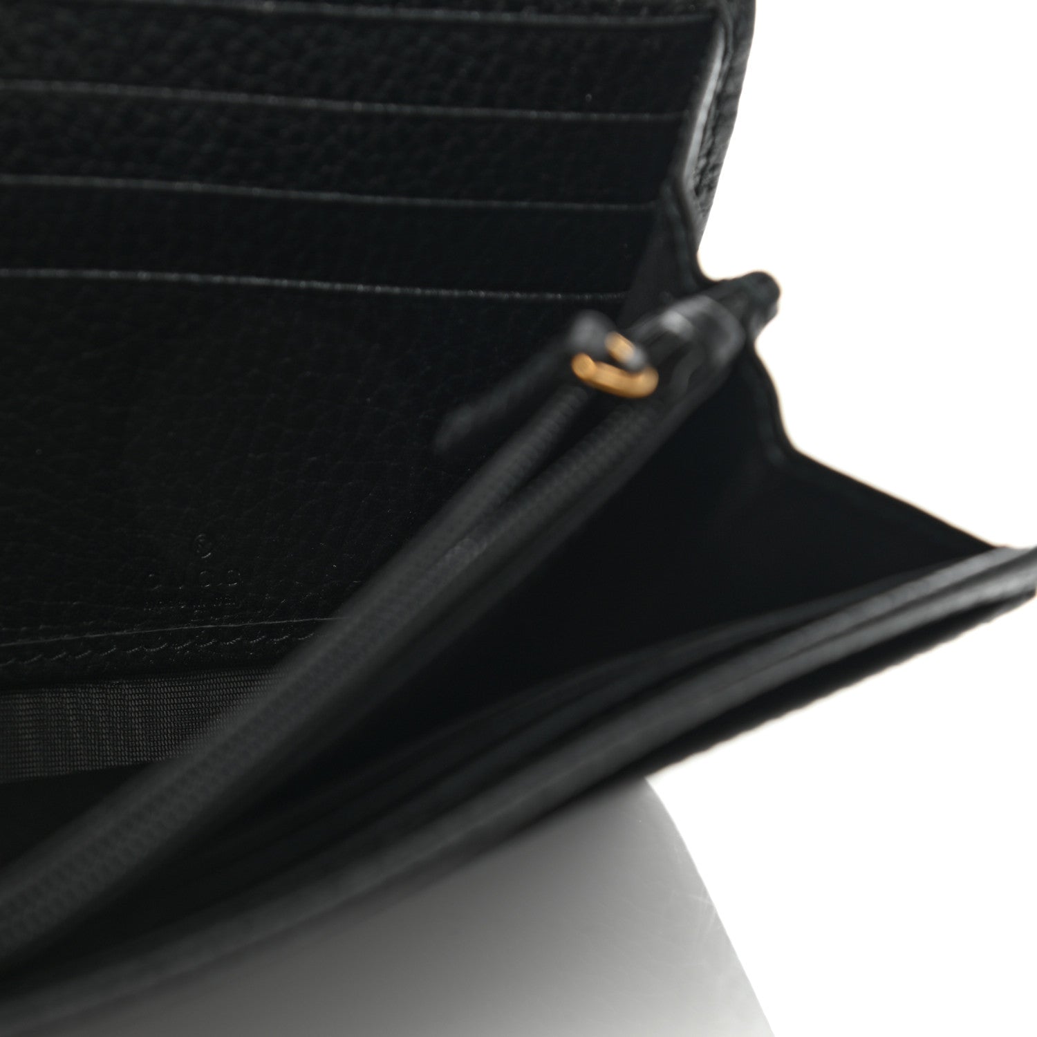Gucci Dollar Calfskin GG Marmont Continental Wallet Black 6 of 7
