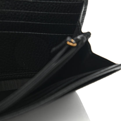 Gucci Dollar Calfskin GG Marmont Continental Wallet Black 6 of 7