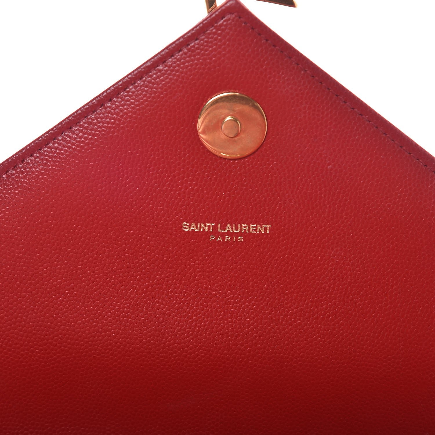 Saint Laurent Grain De Poudre Matelasse Chevron Large Monogram Satchel Lipstick Red 8 of 12