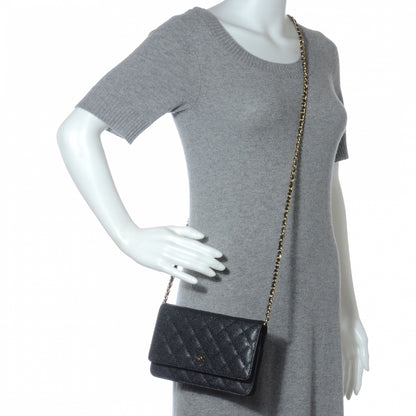 Chanel Caviar Wallet on Chain WOC Black 2 of 8