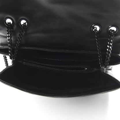 Saint Laurent Calfskin Y Quilted Monogram Medium Loulou Chain Satchel Black 5 of 9