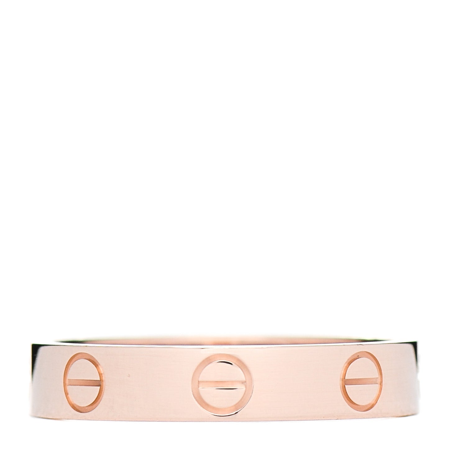18K Pink Gold 3.5mm LOVE Wedding Band Ring 52 6