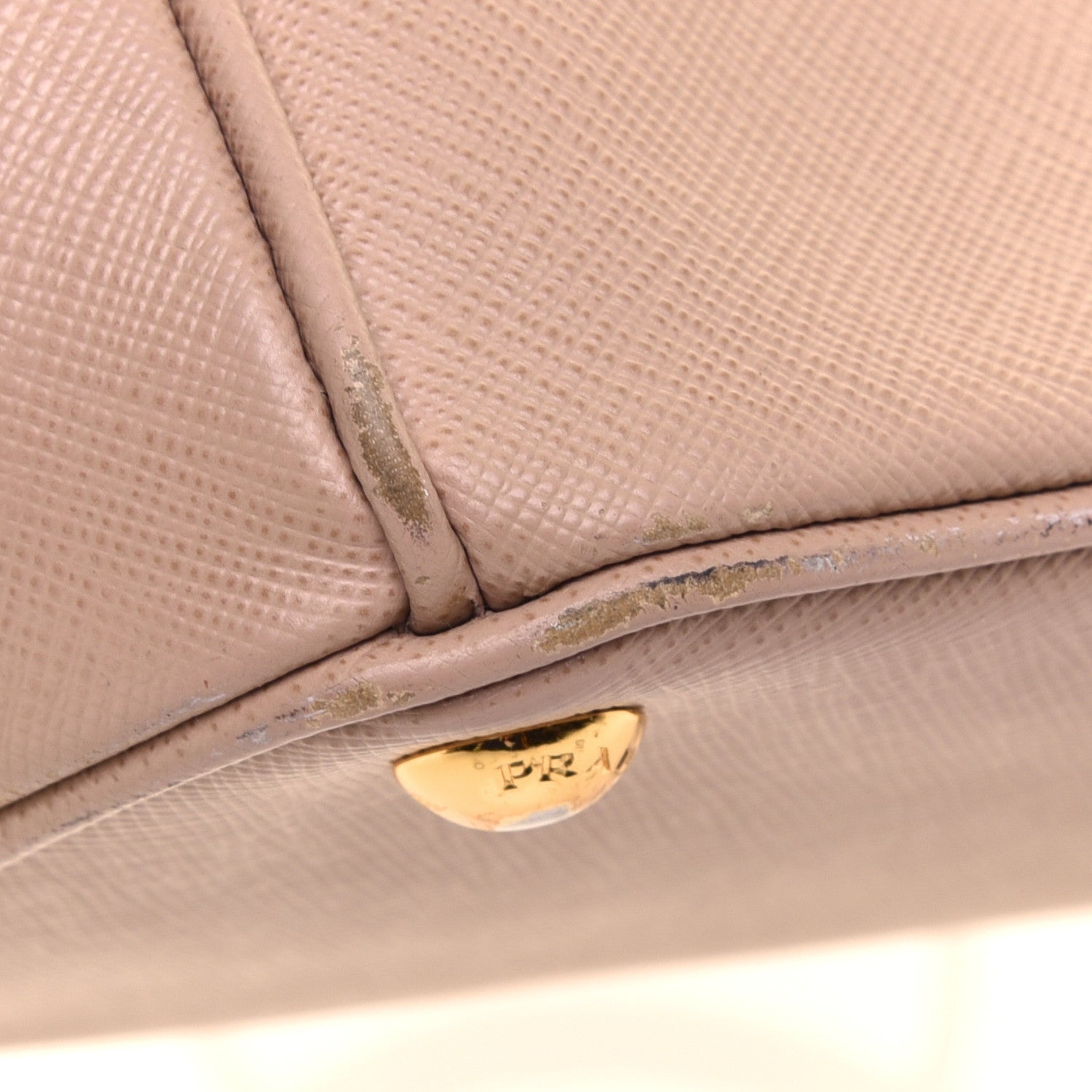 Prada Saffiano Small Galleria Double Zip Tote Cammeo 10 of 13