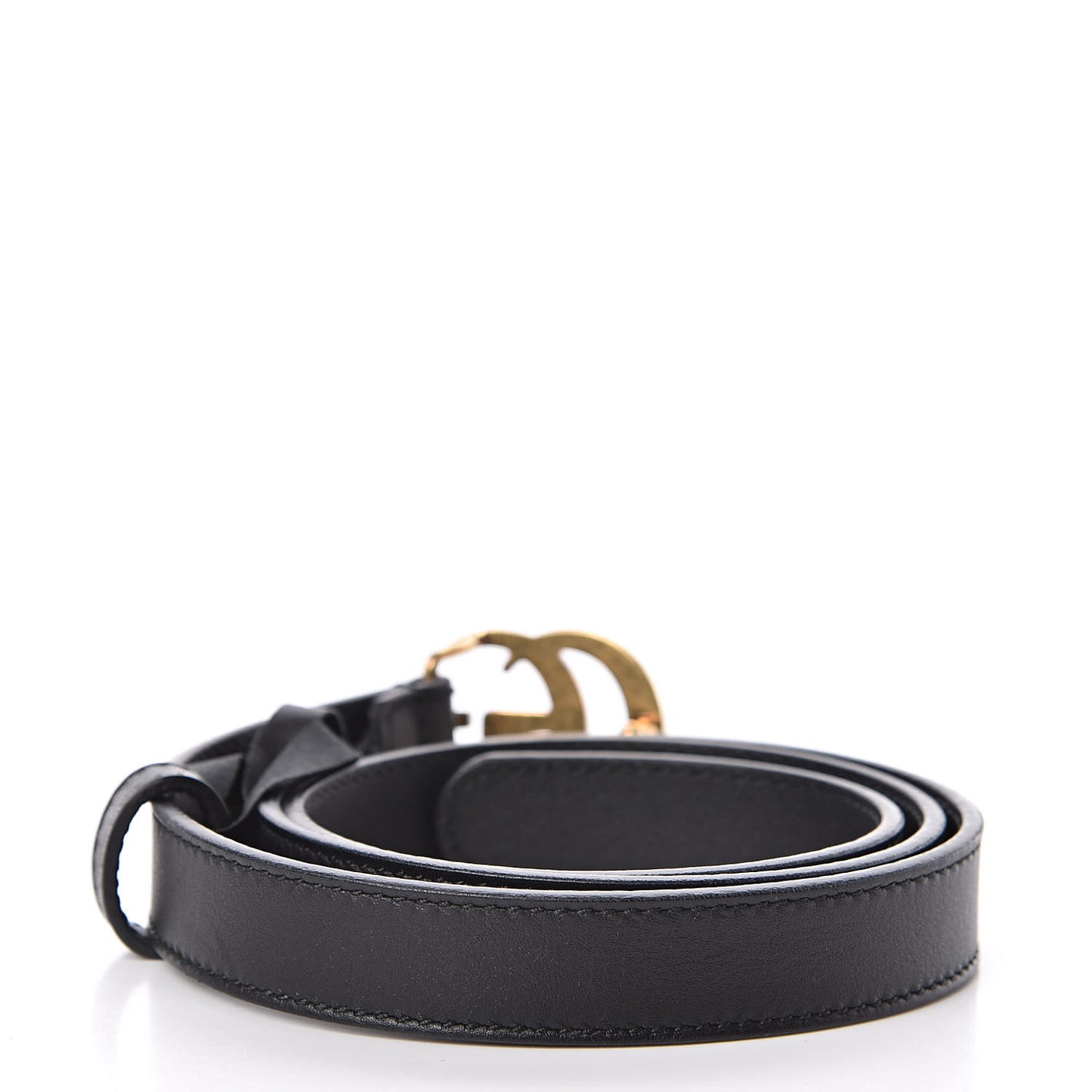 Calfskin Double G 20mm Belt 75 30 Black