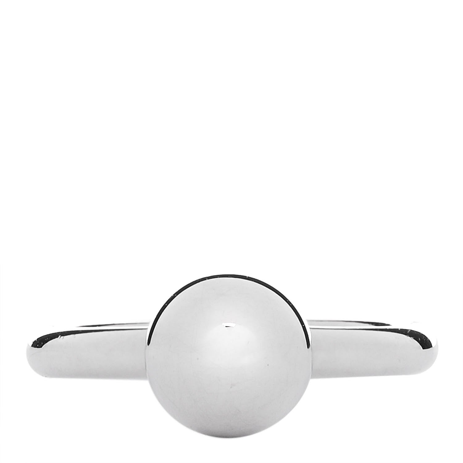 Tiffany Sterling Silver 8mm Hardwear Ball Ring 49 5 1 of 7
