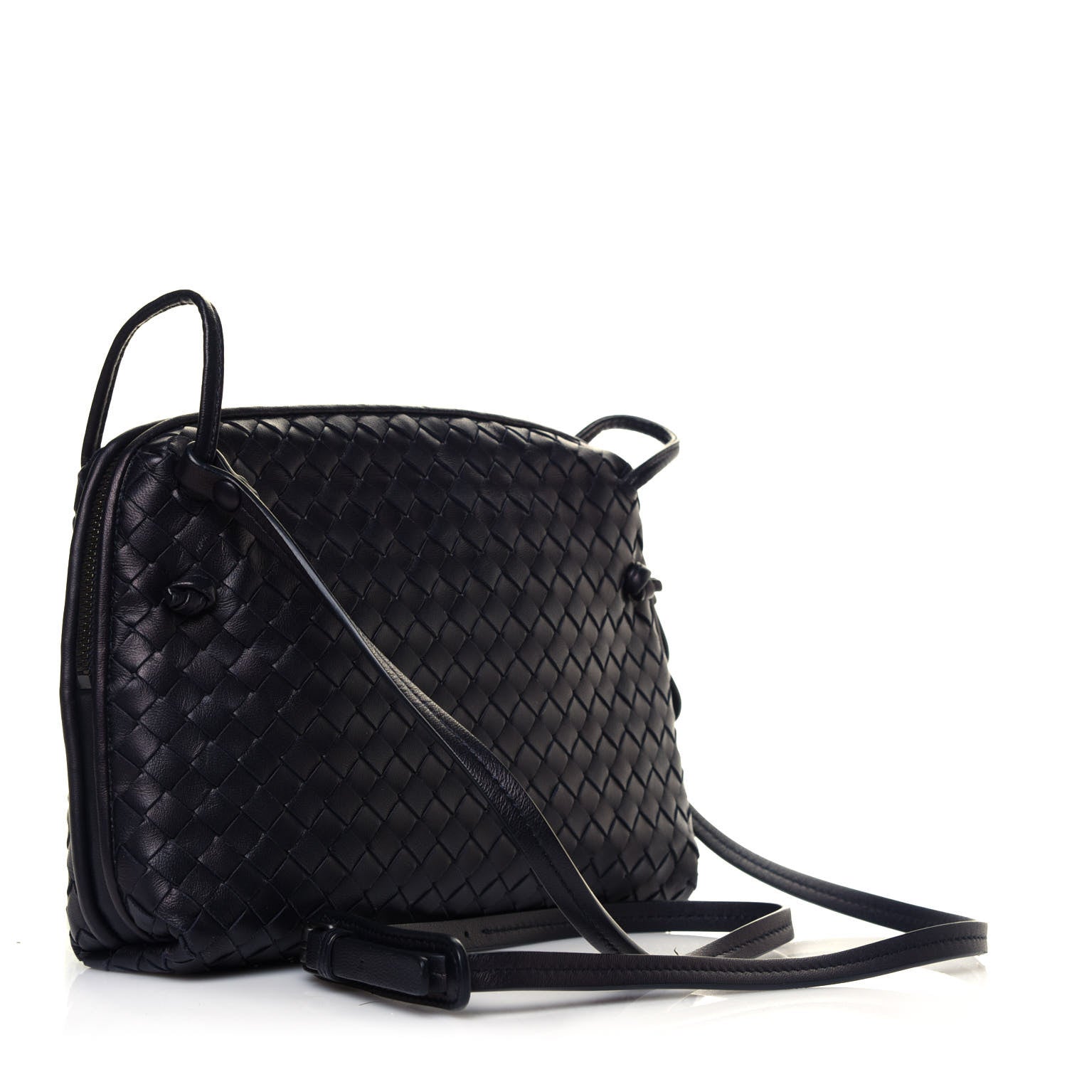 Bottega Veneta Nappa Intrecciato Nodini Crossbody Messenger Tourmaline 2 of 4