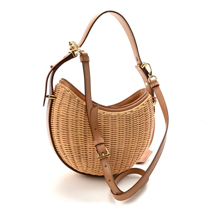 Prada Wicker Arque Shoulder Bag Natural 3 of 9