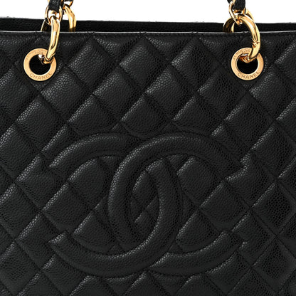 Chanel Caviar Quilted Grand Shopping Tote GST Black 9 of 11