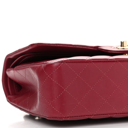 Chanel Lambskin Quilted Medium Double Flap Burgundy 5 of 10