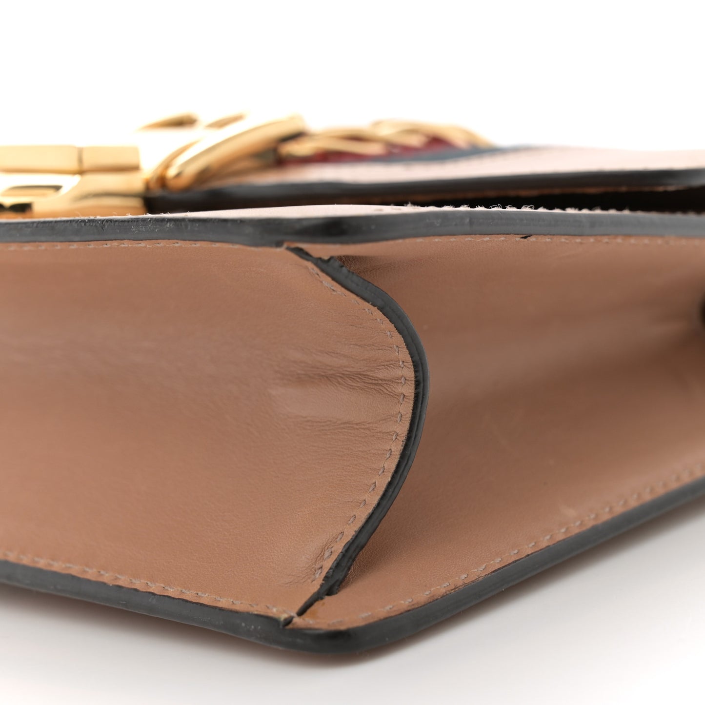 Calfskin Mini Sylvie Chain Shoulder Bag Porcelain Rose