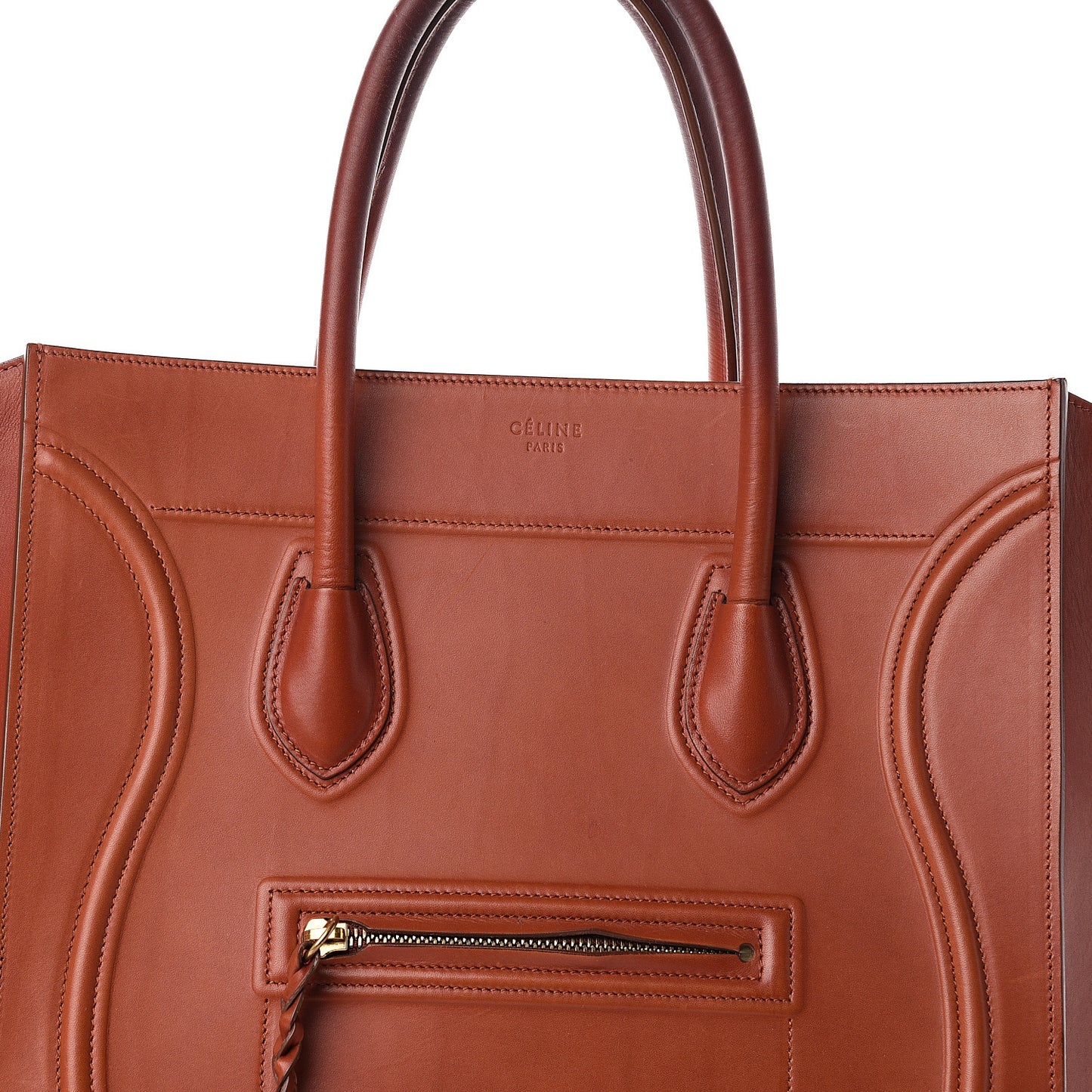 Natural Calfskin Medium Phantom Luggage Brick