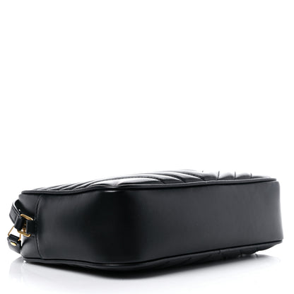 Saint Laurent Calfskin Matelasse Monogram Lou Camera Bag Black 4 of 12