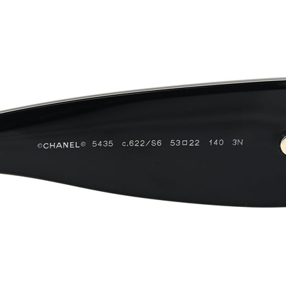 Chanel Acetate Rectangle Sunglasses 5435 Black 5 of 8
