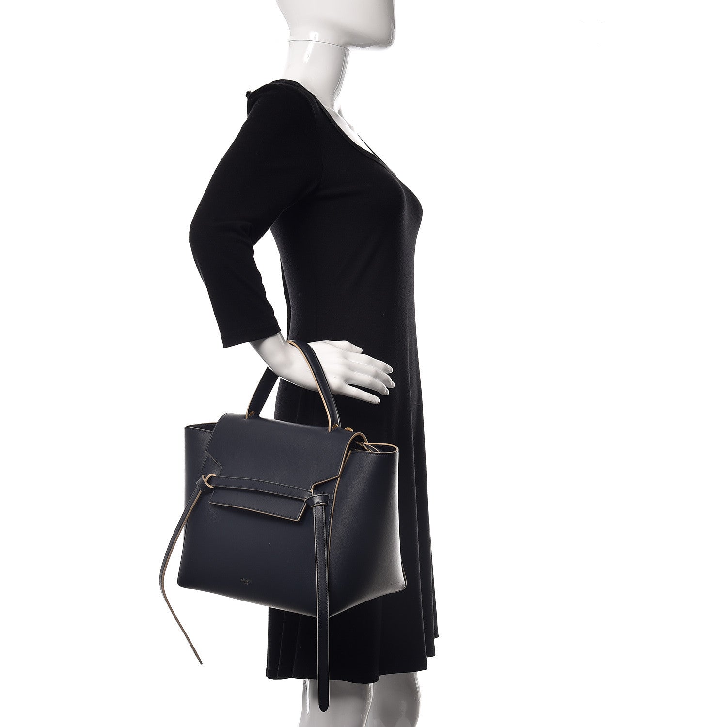 Celine Palmelato Calfskin Mini Belt Bag Navy 3 of 15