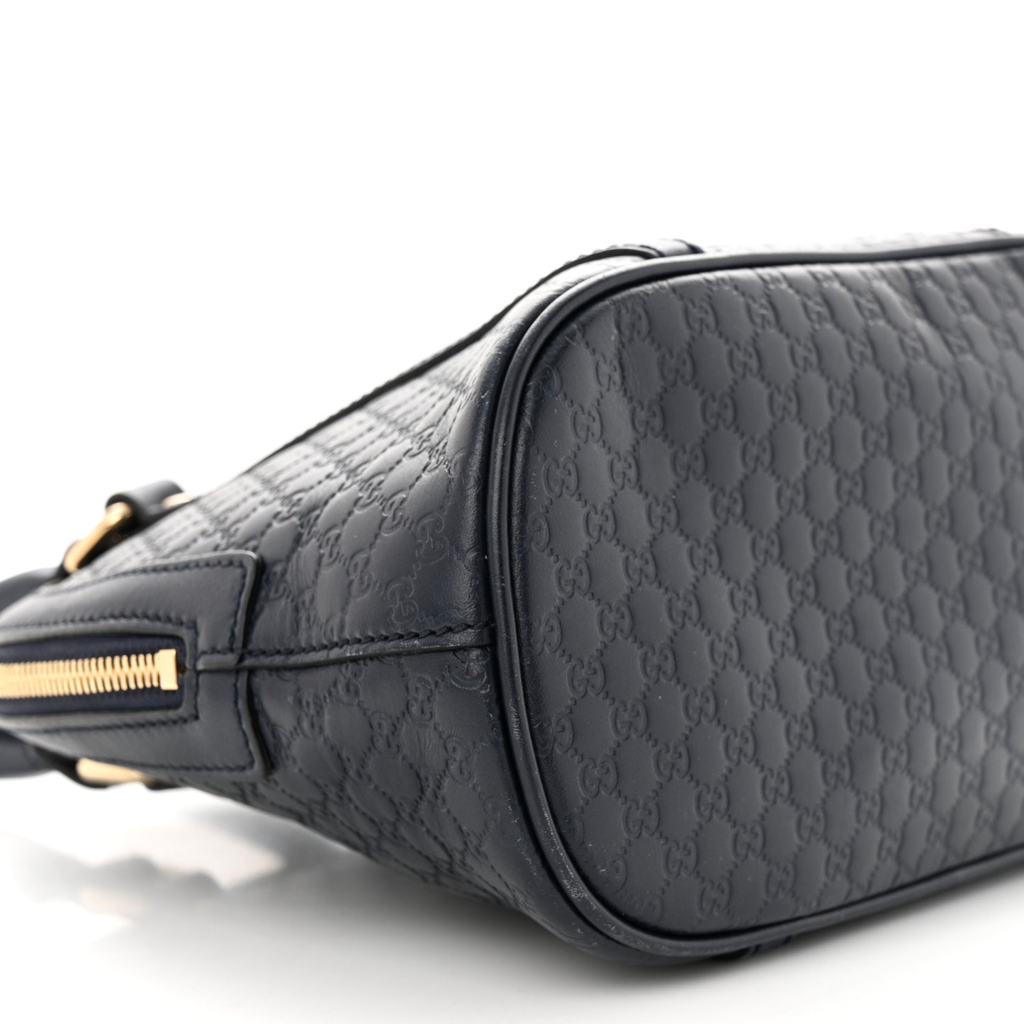 Soft Microguccissima Mini Dome Bag Blue