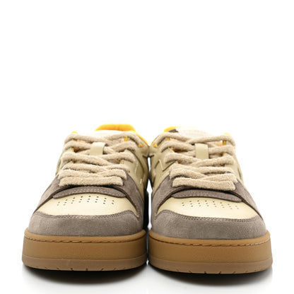Fendi Calfskin Suede Fendi Match Low Top Sneakers 41 Dodo Straw Yellow 2 of 8