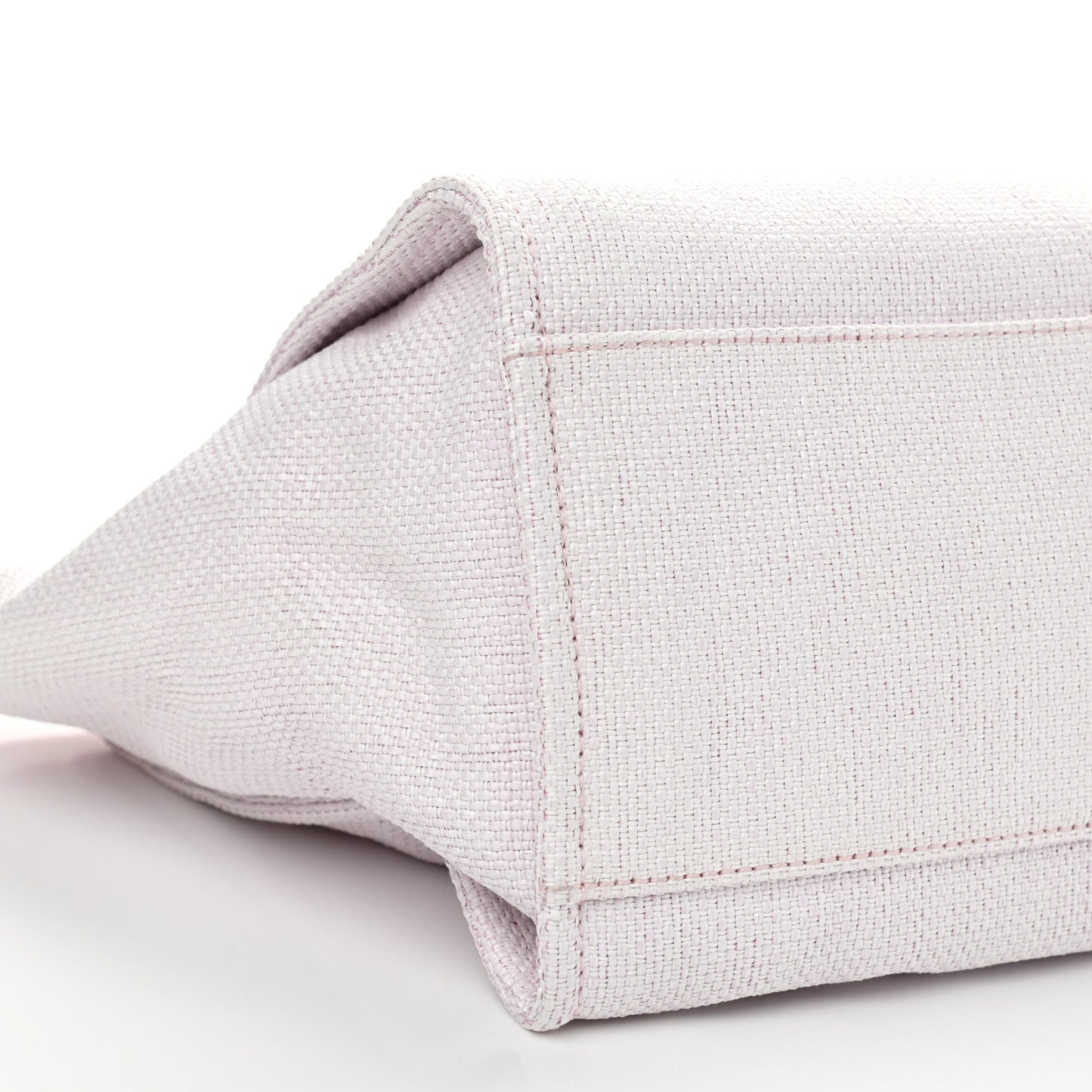 Woven Straw Raffia Medium Deauville Tote Pink