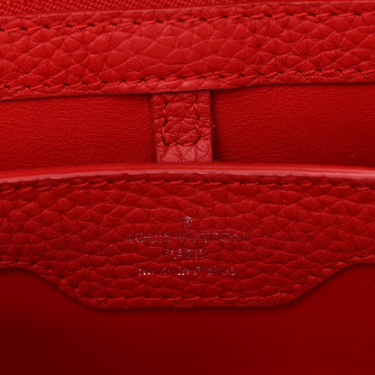 Louis Vuitton Taurillon Capucines BB Rubis 8 of 10