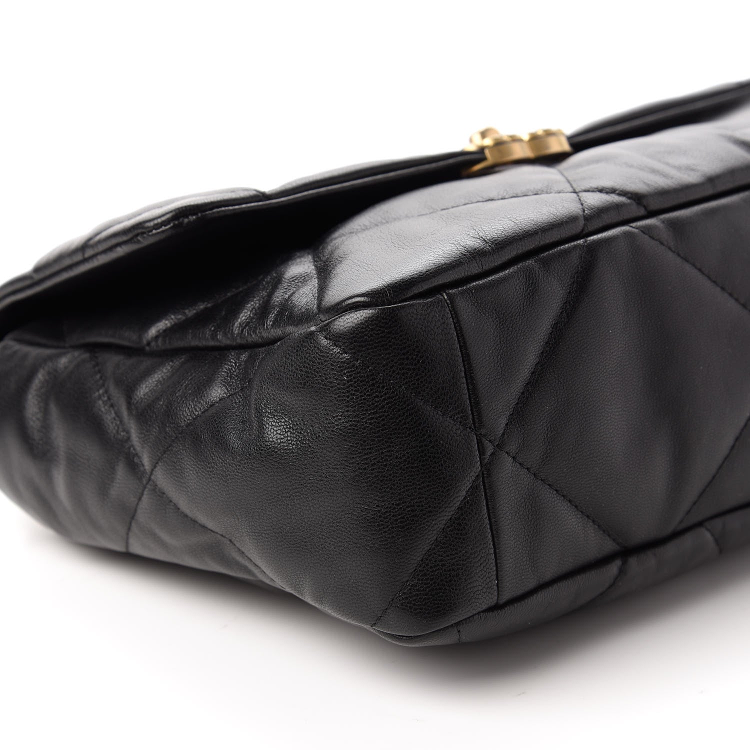 Chanel Goatskin Quilted Large Chanel 19 Flap Black 6 of 11