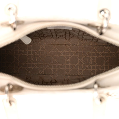 Christian Dior Lambskin Cannage Large Lady Dior White 5 of 24