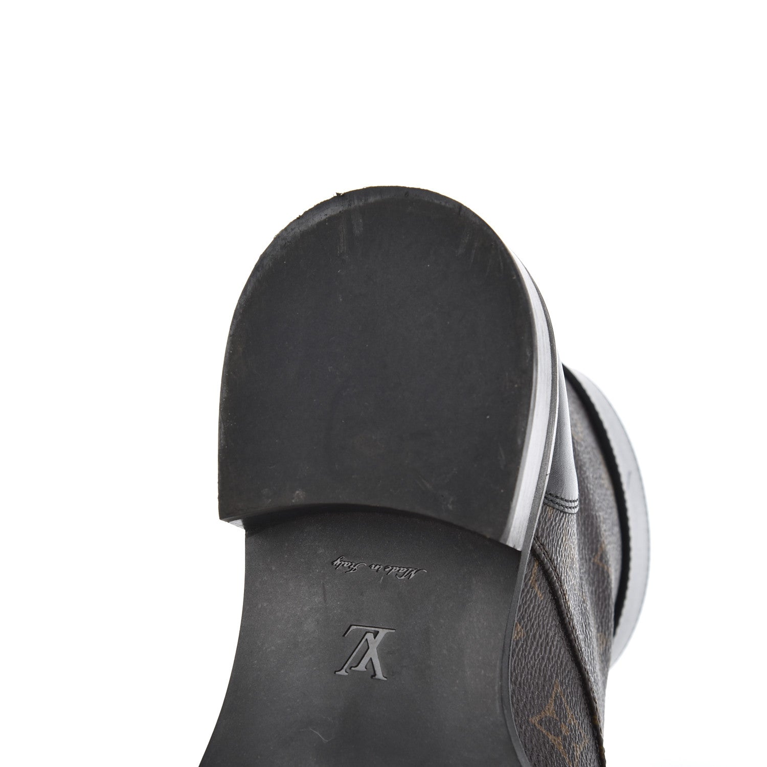 Louis Vuitton Monogram Calfskin Wonderland Flat Ranger Boots 36 Black 18 of 22