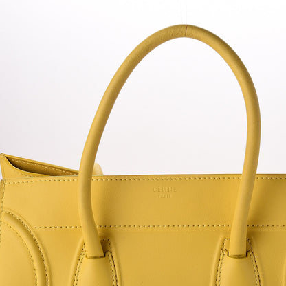Celine Smooth Calfskin Medium Phantom Luggage Sun Yellow 21 of 27