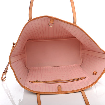 Louis Vuitton Damier Azur Neo Neverfull MM Rose Ballerine 4 of 4