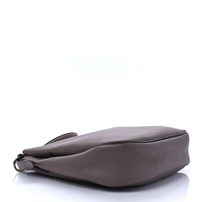 Salvatore Ferragamo Calfskin Reverse Hobo Gray 4 of 8