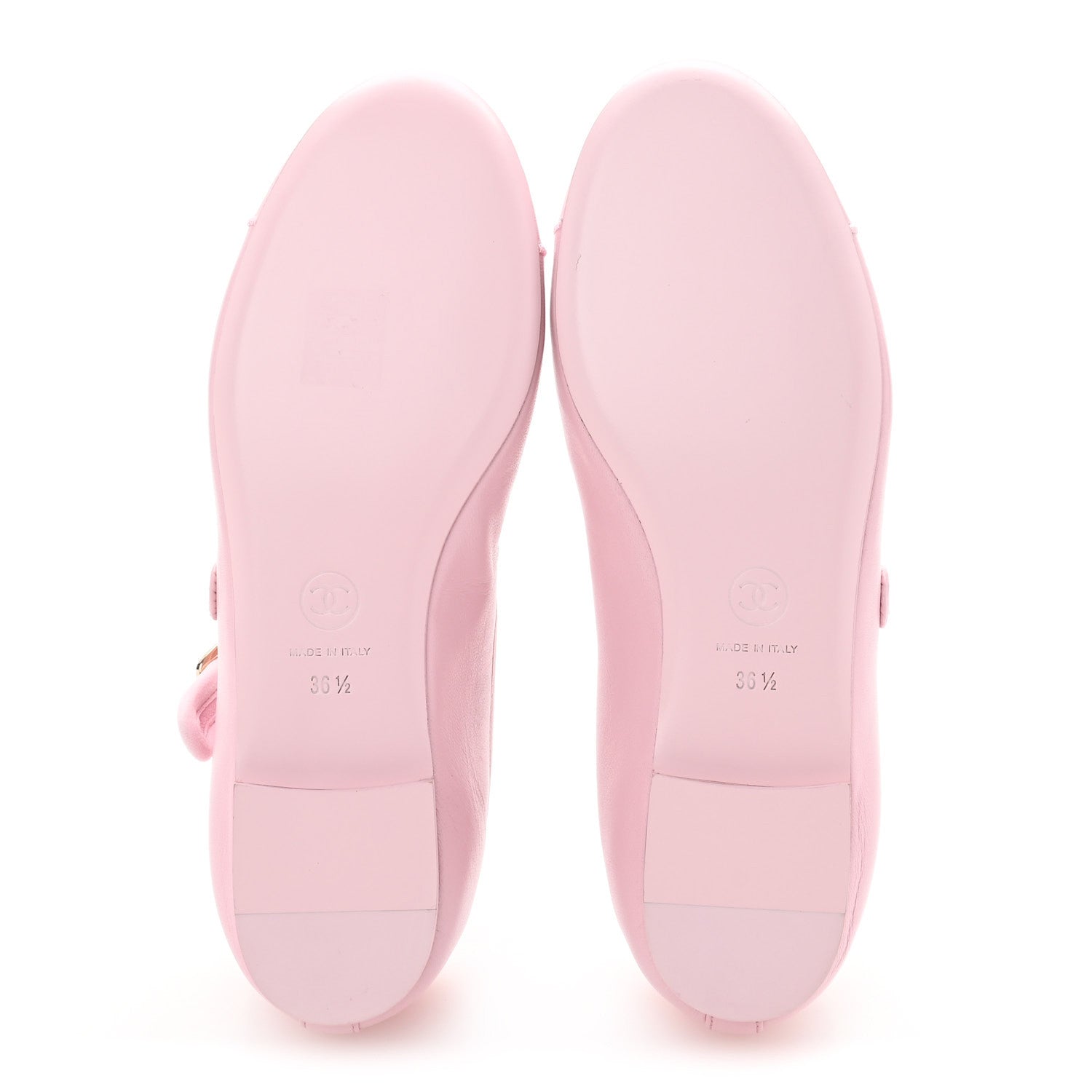 Chanel Lambskin Mary Jane Flats 36.5 Light Pink 6 of 10