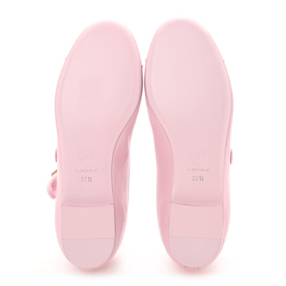 Chanel Lambskin Mary Jane Flats 36.5 Light Pink 6 of 10