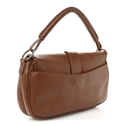 Christian Dior Pebbled Calfkskin Braided Medium Gaucho Double Saddle Bag Brown 3 of 11