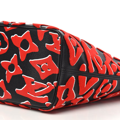 Louis Vuitton X UF Tufted Monogram Neverfull MM Black Red 7 of 10