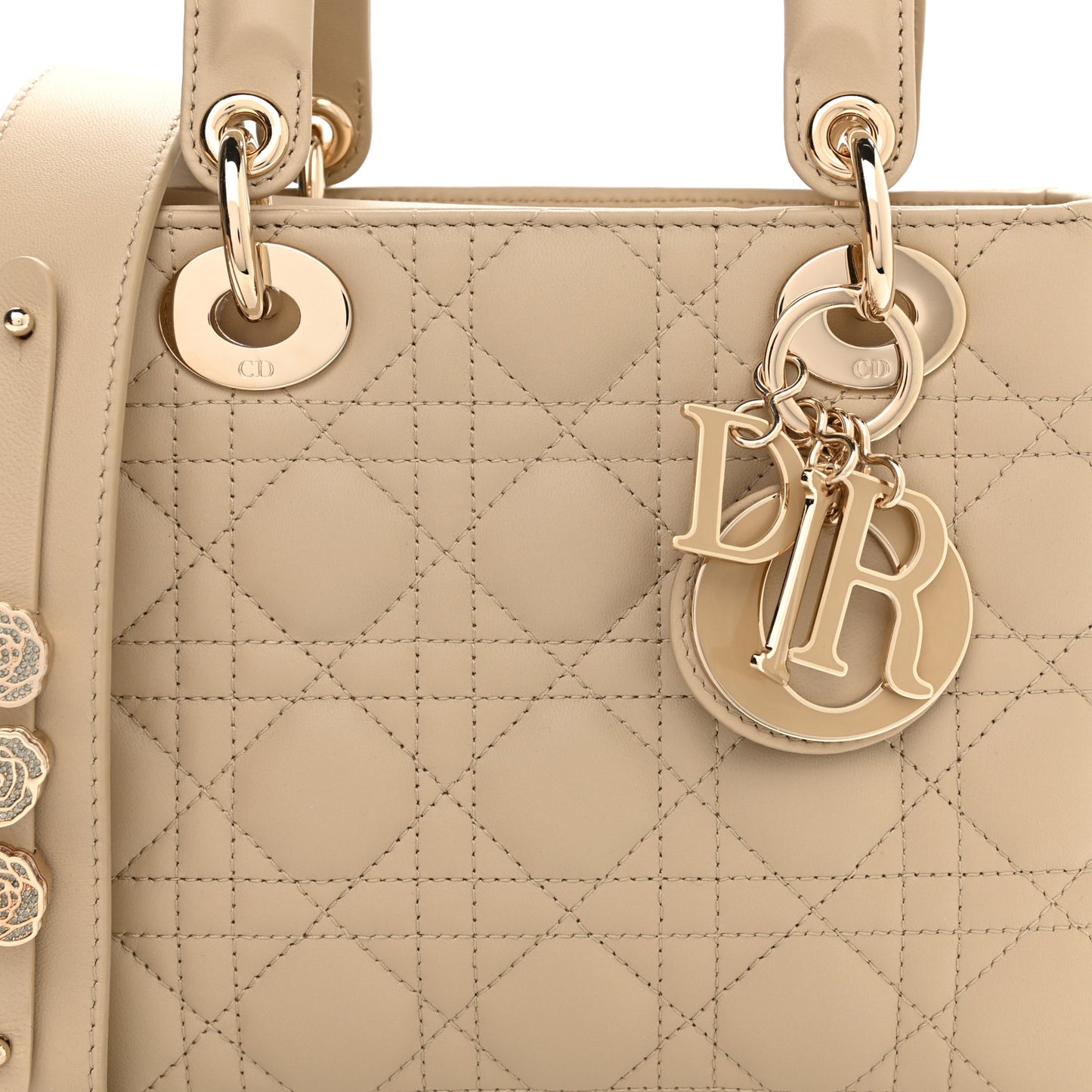 Lambskin Cannage Small My ABCDior Lady Dior Beige