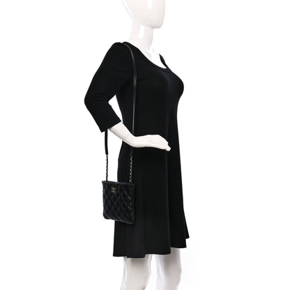Chanel Lambskin Quilted Crossbody Bag Black 2 of 8