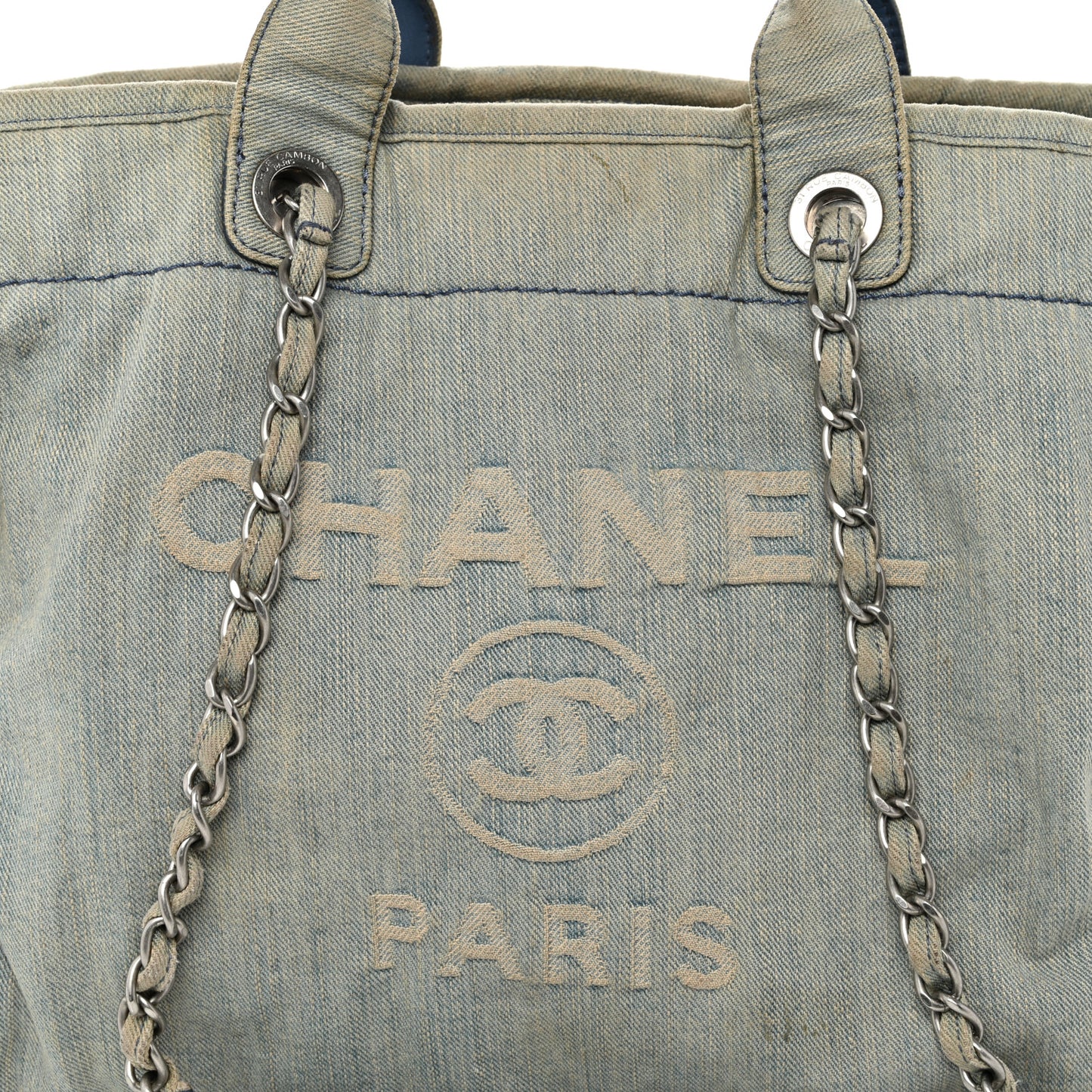 Denim Medium Deauville Tote Light Blue