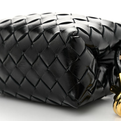 Bottega Veneta Nappa Intrecciato Metallic Knot Mini Loop Camera Bag Black 9 of 9