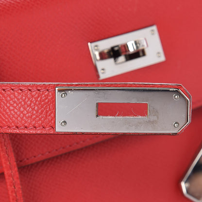 Hermes Epsom Kelly Sellier 28 Rouge Casaque 14 of 35