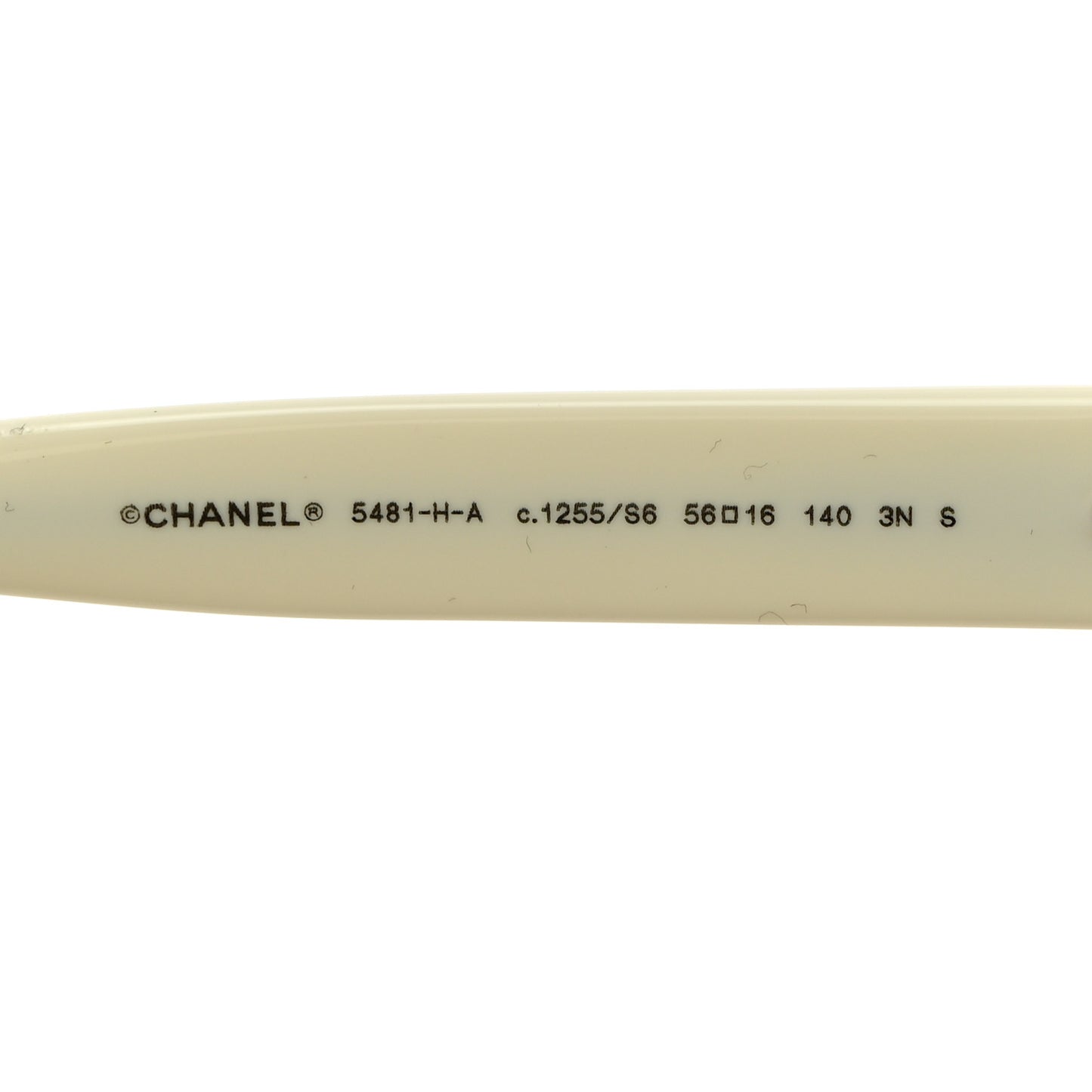 Acetate Pearl Cat Eye CC Sunglasses 5481-H White